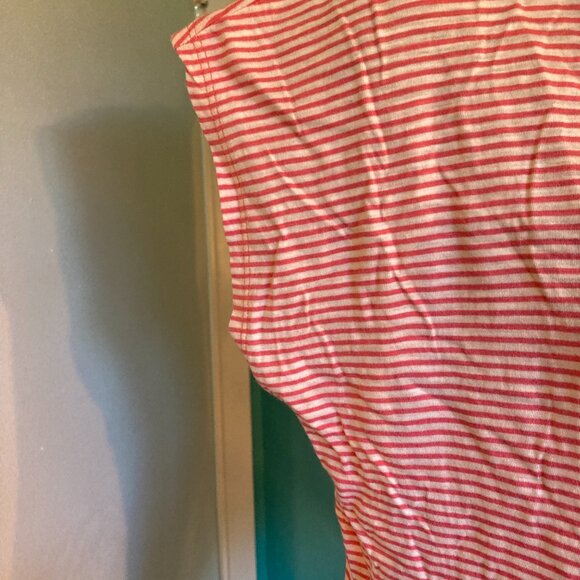 NWOT LOFT Striped Peplum T-Shirt - Picture 2 of 3